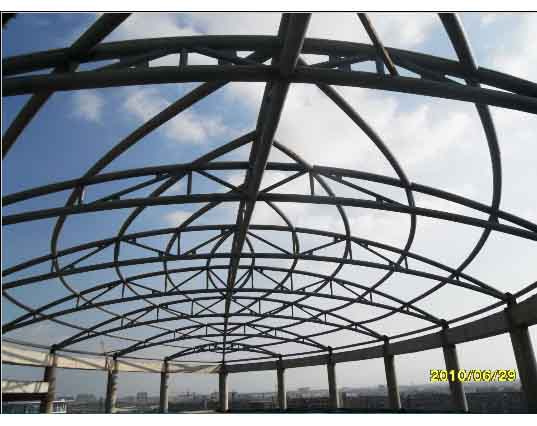 晋江中煤朔州宾馆管桁架工程